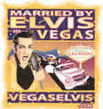 Just Married by Elvis in Las Vegas T-shirt